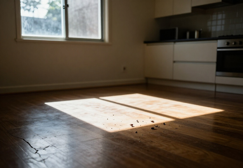 Termite damage in a Kingswood home before treatment